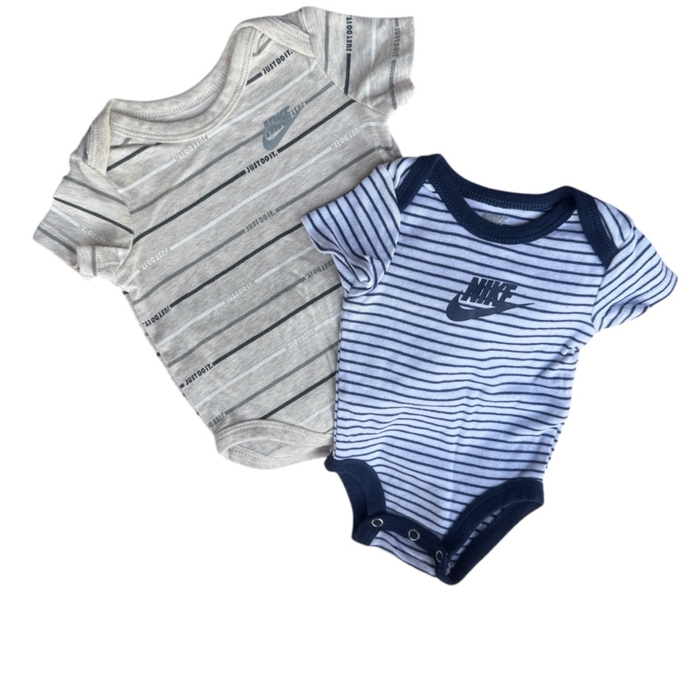 Infant Nike Striped Onesies